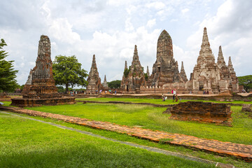 Obraz premium Wat Chaiwatthanaram Ruins, Ayutthaya