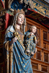 Fototapeta premium catedral gotica de Leon Castilla España ejemplo de estilo gotico Esapñol 