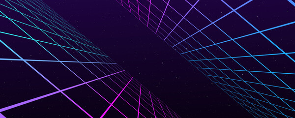 Abstract blue lines create a futuristic digital grid design, perfect for technology web backgrounds or business wallpaper