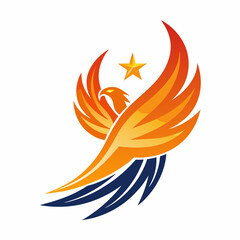 vector illustration of an eagle