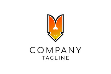 Fox head logo design