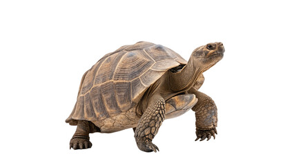 Naklejka premium Close-Up View of a Tortoise Isolated on transparent Background