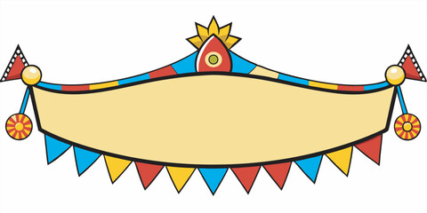 Carnival banner vector illustration