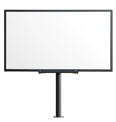 Obraz premium Advertising billboard stand on white background