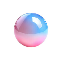 Glossy sphere, vibrant hues