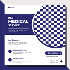 Medical Design ,Health care Design, Medical social midea post design.A clean and professional medical social media post template 