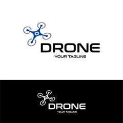 modern drone logo design template