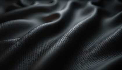 Dark black carbon fiber texture background. Woven composite material surface with modern industrial design. Elegant dark glossy surface with seamless pattern. Automotive tech, web template, banner,