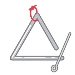 シンプルなトライアングルのイラスト