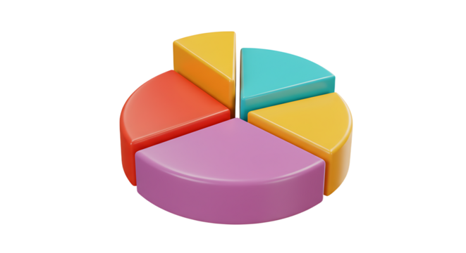 Colorful pie chart diagram