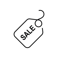 Design label sale tag product with line style