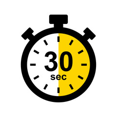 Stopwatch icon. 30 second timer
