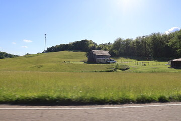 Scenic farmland in the Tennessee countryside