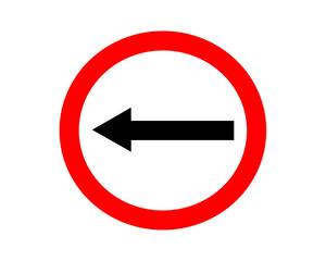 Left Turn Only Sign