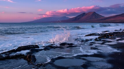 Fototapeta premium sunrise over the mountains