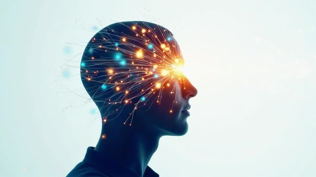 Exploring the depths of creativity in a vibrant mindscape illuminated by energy