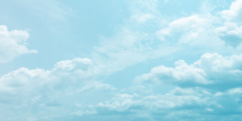 Sunny sky blue light watercolor background. Aquarelle painting brush effect card paper textured canvas cloudy smoke space for text, entertaining card, template. aquamarine color graphics illustration