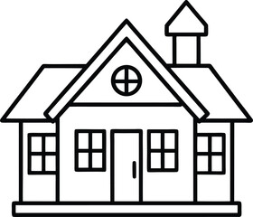 Fototapeta premium house--icon---vector-illustration (2).eps