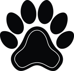 Fototapeta premium pet-paw-dog-icon--vector-illustration (1).eps