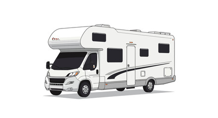 Modern Recreational Vehicle (RV) Illustration