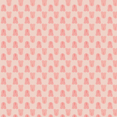 Seamless Pattern with Red Roses and Day Dear Text on Light Background