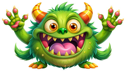 Fototapeta premium funny cartoon monster