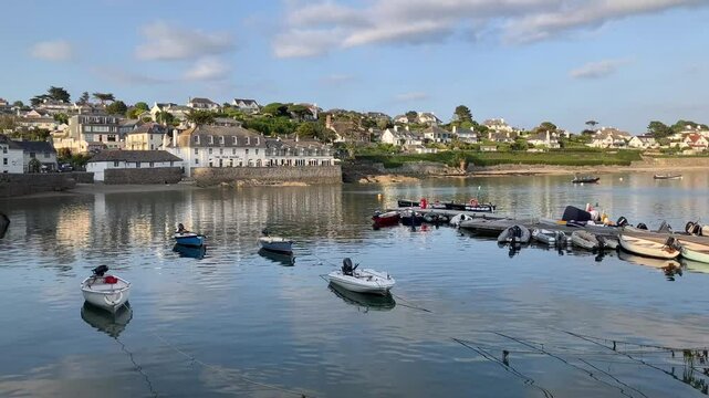 The harbour in the village of  St Mawes. Cornwall, UK