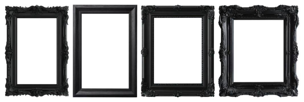Transparent Modern Rectangular Frame Vector Design Illustration