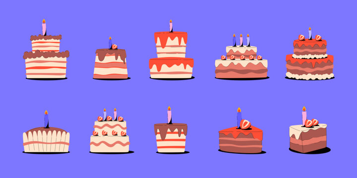 Brithday Cake Illustration