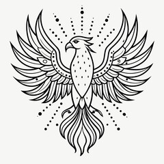 vector illustration of a bird