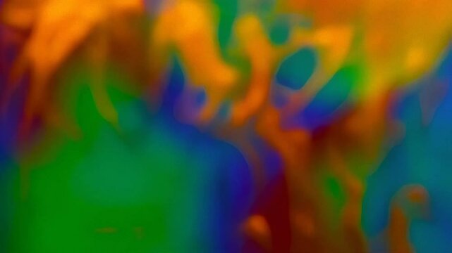 Abstract Motion Blurred Colors in a Fantasy Cinematic Environment