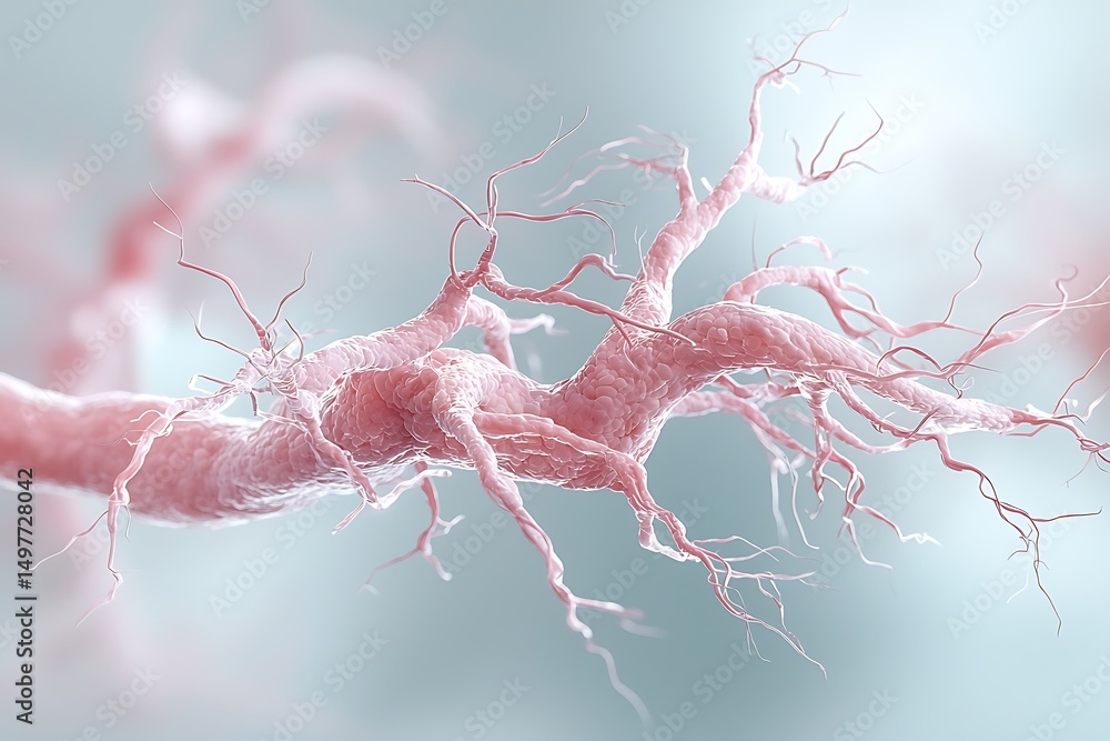 Aufkleber abstract representation of neural connections in soft focus