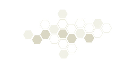 Geometric graphic background gold and white background. Big data complex with compounds.
