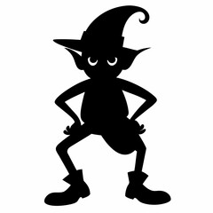 halloween witch with broom