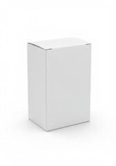 Naklejka premium Plain white box isolated on a clean background for packaging 