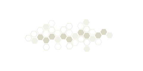 Geometric graphic background gold and white background. Big data complex with compounds.
