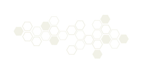 Geometric graphic background gold and white background. Big data complex with compounds.
