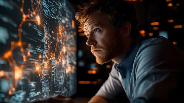 The code screen before a hacker