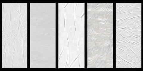Five High Resolution Creased Paper Textures for Design Projects