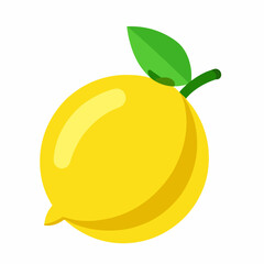 Lemon vector icon on white background	