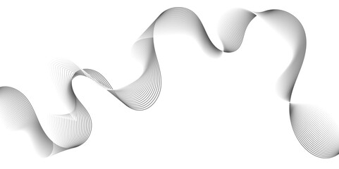 Abstract wave line for brochure, flyer, banner, template, wallpaper background with wave design.Abstract grey smooth element swoosh speed wave modern stream background. Abstract business wave lines.
