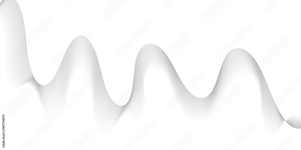 Poster abstract frequency sound wave lines and twisted curve lines background. digital frequency track equa