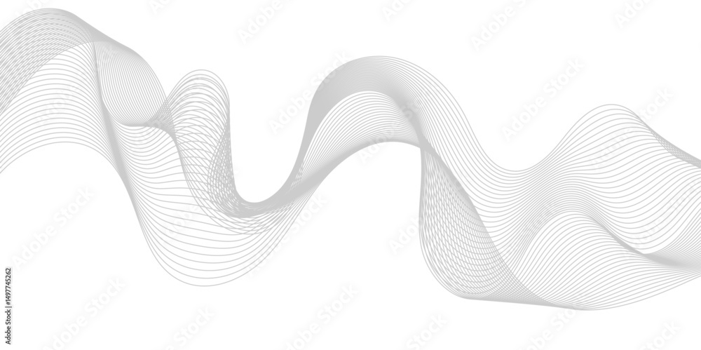 Poster abstract frequency sound wave lines and twisted curve lines background. digital frequency track equa
