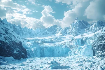 Selbstklebende Fototapeten High-definition photography of glaciers © Amberbrook