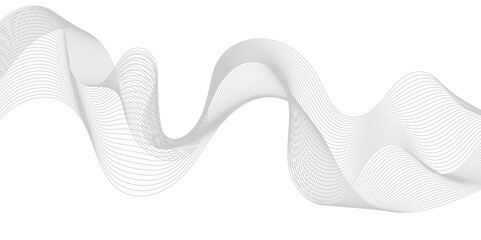 Abstract frequency sound wave lines and twisted curve lines background. Digital frequency track equalizer. Abstract wavy grey blend technology liens background.Banner design background. 
