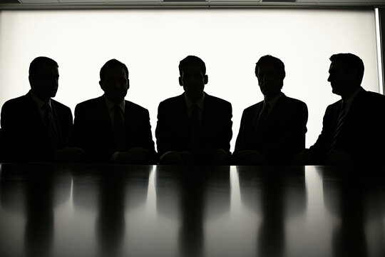 Panel of judges on a reality TV show, providing feedback to contestants with a host standing by