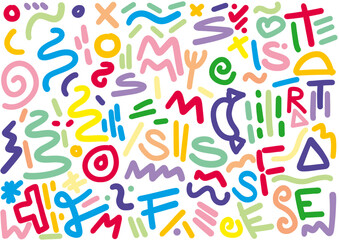 Bunte Einladungskarte Sommerfest – handgezeichnete Vektor Illustration