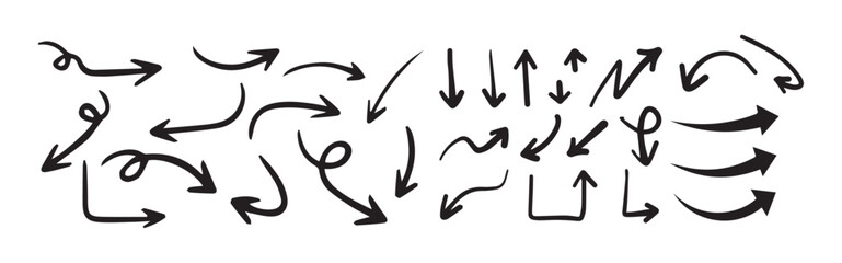 Elegant arrows set for business plan, presentation and education. Sign, Symbol,  Circle arrows, rotate arrow, spinning loading symbol, Victor illustration, eps 10.