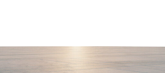 3d rendering empty concrete floor on white background creating minimalist space