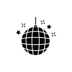 mirror disco ball icon vector. party symbol illustration logo